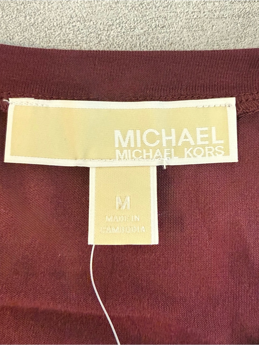 NWT Michael Michael Kors Merlot Layered Sleeveless Blouse Size Medium - Picture 6 of 9